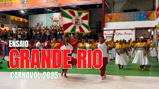 Grande Rio 2025  Ensaio de Quadra [upl. by Gannie620]