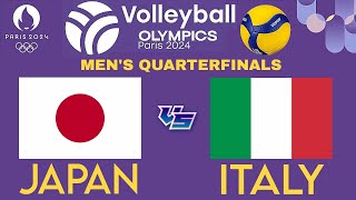 OLYMPIC MENS VOLLEYBALL LIVE │ JAPAN vs ITALY Livescore [upl. by Lura543]