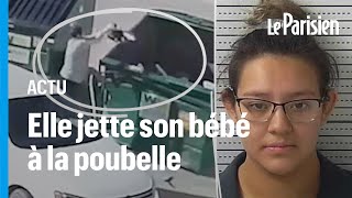 EtatsUnis  une femme jette son bébé vivant dans une benne à ordures après avoir accouché [upl. by Carlee]