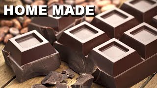 Home Made Chocolate Recipe  How To Make Chocolate  Chocolate  Live Food [upl. by Rooke951]