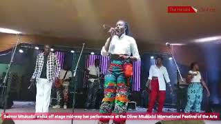 Selmor Mtukudzi walked off stage midway through her performance at the OMIFA [upl. by Rip]