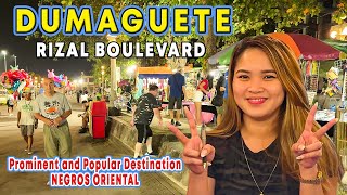 DUMAGUETE RIZAL BOULEVARD  Night Walk in the most Popular Destination in NEGROS ORIENTAL [upl. by Wat]