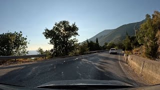 Dhërmi  Palasë SH8 Road Drive  Albania [upl. by Oicam]