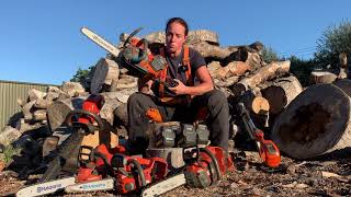 Husqvarna Battery chainsaws T540iXP 540iXP [upl. by Mcquoid]