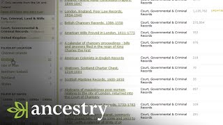 Using the Card Catalogue  Ancestry UK [upl. by Horton]