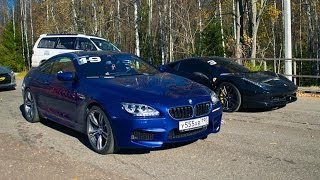 700 hp BMW M6 vs 458 Italia Stock vs E63 AMG 750 hp Unlim 500 [upl. by Osborne318]