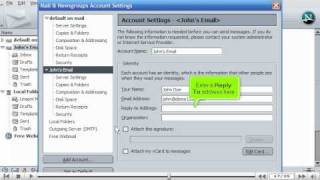 How to configure an email account in Netscape  Configuring Email Tutorials [upl. by Aznarepse]