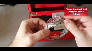 Citizen Promaster Navihawk AT Red Arrows Limited Edition JY803954E Part 1 [upl. by Eilsek145]