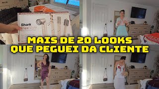 PROVEI AS ROUPAS QUE GANHEI DA CLIENTE  COMPREI UM SECADOR TOP  ALMOÇAMOS EM UM RESTAURANTE MARA [upl. by Feliza]