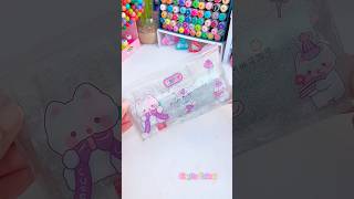 DIY clear pencil case from cello tape shorts diy art artandcraft papercraft craft cute love [upl. by Ardnuassac]