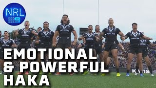 New Zealand Kiwis deliver an electrifying Haka New Zealand v Kangaroos  NRL on Nine [upl. by Refinnaej458]