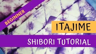 Tutorial Shibori  Itajime basic folding [upl. by Cesare]