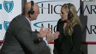 Pierre McGuire exchange with Kendall Coyne Schofield [upl. by Suiremed427]