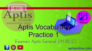 Aptis Vocabulary Practice 1 Video [upl. by Yreffeg]