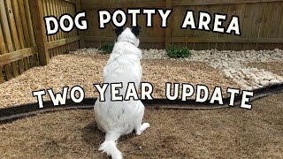 Dog potty area 2 year update [upl. by Jacklyn599]