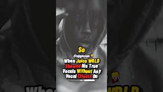 WHEN JUICE WRLD SHOWED HOW HIS VOCALS REALLY SOUND… [upl. by Aicatsue21]