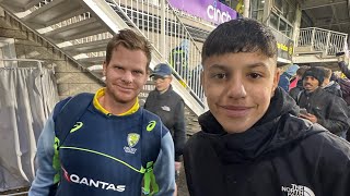 England v Australia 5th ODI Bristol 29924 fan vlog amp meeting the players [upl. by Berglund653]