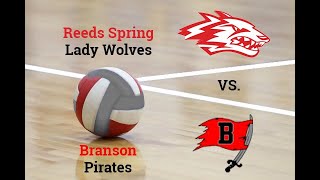 Reeds Spring Lady Wolves Volleyball vs The Branson Pirates [upl. by Euqinobe82]