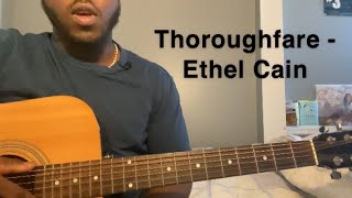 Thoroughfare  Ethel Cain  Guitar Tutorialhow to play thoroughfare [upl. by Boak]