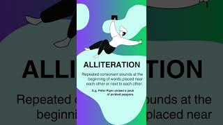 What is Alliteration in English Literature  🤔 alliteration figureofspeech [upl. by Killen]