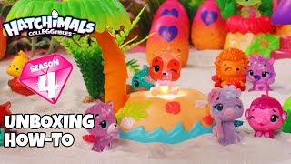 Hatchimals CollEGGtibles  Unboxing Season 4 HatchBright [upl. by Arlen]