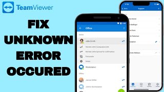 How To Fix And Solve Unknown Error Occured On TeamViewer App  Easy Fix [upl. by Walcott]