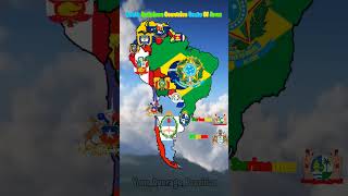 South American Countries Coats Of Arms mapping mapper maps southamerica geography [upl. by Dorn]