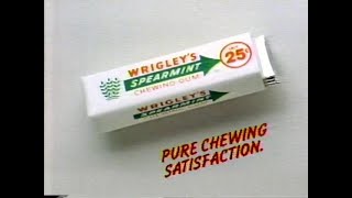 Wrigleys Spearmint Gum Commercial 1991 [upl. by Roche504]