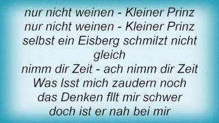 Rosenstolz  Kleiner Prinz Lyrics [upl. by Setarcos100]