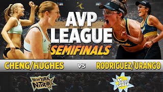 AVP League Semifinals ChengHughes vs RodriguezUrango  New York Nitro vs San Diego Smash [upl. by Amoihc]