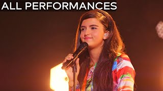 ALL PERFORMANCES of Angelina Jordan  Americas Got Talent Champions 2020 Season 2 [upl. by Nerrad]