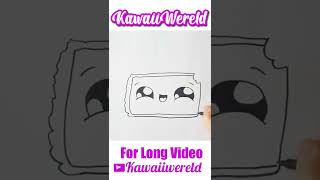 HOW TO DRAW A CUTE CAKE KAWAII  HOE TEKEN JE EEN CAKE [upl. by Konrad]