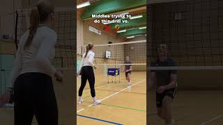 Middles vs Liberos doing the passing drill [upl. by Naveb]