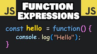 JavaScript FUNCTION EXPRESSIONS in 7 minutes 🐣 [upl. by Ahsyak463]