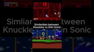 Similarities Between the Chases Sonic vs Shin Knuckles and Knuckles vs Shin Sonic edit [upl. by Einyaj]