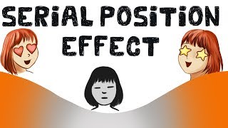 Serial Position Effect Primacy  Recency Examples [upl. by Irme]