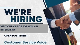 Bpo Job Opening’s Hiring For Customer service [upl. by Selec165]