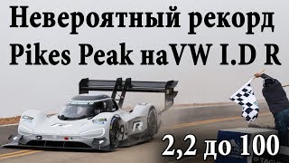 Путь к рекорду электрического VW ID R на Pikes Peak 2018 [upl. by Ahsito599]