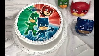 Torta di Compleanno per Bambini ricetta Facile  Easy Birthday Cake Decorating PJMASKS [upl. by Solokin]