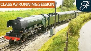 Hattons Heljan O Gauge Class A3  Running Session [upl. by Montagu]