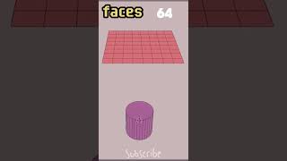 Cloth Simulation from 1 Face to 4096 Faces blender animation [upl. by Yvor]