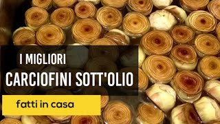 Carciofi sottolio fatti in casa  ricetta facile [upl. by Sorensen]