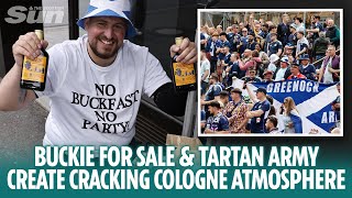 Buckie for sale and Tartan Army super singing creates cracking Cologne atmosphere [upl. by Bank220]