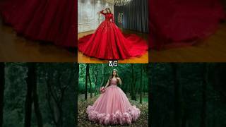 Red❤️ 🆚 Pink💗 🤗🤗🤗 Gown👗 Heel👠 Cake🎂 Lipstick👄 Eyeshadow👁️ shortsfeed [upl. by Thorndike892]