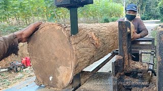 GalihNya Kayu Jati TerMahal‼️Di Rajang Gergaji Bandsaw Rakitan [upl. by Letsirc]