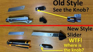 How To Change Blade In Modern New Mechanism Utility Knife Box Cutter with Snap Off Razor Blades [upl. by Corissa]