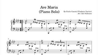 Ave Maria  Caccini Vavilov  Piano Solo [upl. by Raseta]