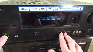 DENON AVR Surround Receiver Factory Reset Fix [upl. by Ahselat]