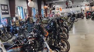 Berts Barracuda Harley Davidson Motorcycle Showroom St Petersburg Florida Plus OCC Roadhouse [upl. by Hsihsa632]