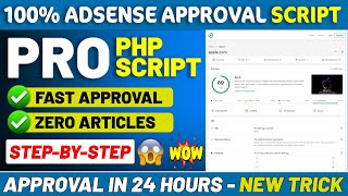 By Using Free PHP Script 💻 Get Unlimited Google AdSense Approvals ✅  AdSense Approval Trick 2024 🚀 [upl. by Asserat586]